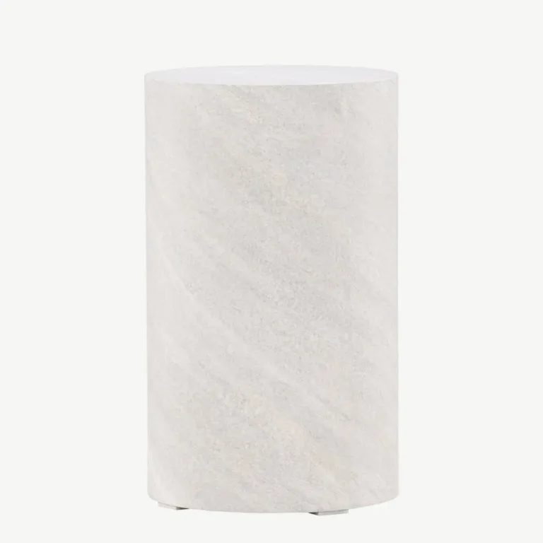Hallist MDF-ist diivanilaud York, betooniefektiga (ø30 cm) - 61195-121