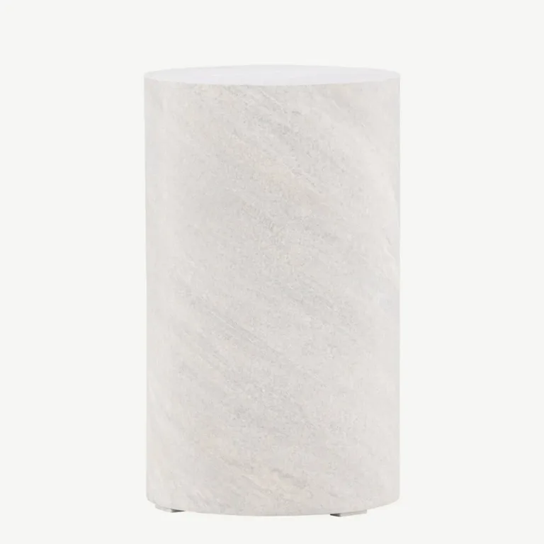 Hallist MDF-ist diivanilaud York, betooniefektiga (ø30 cm) - 61195-121
