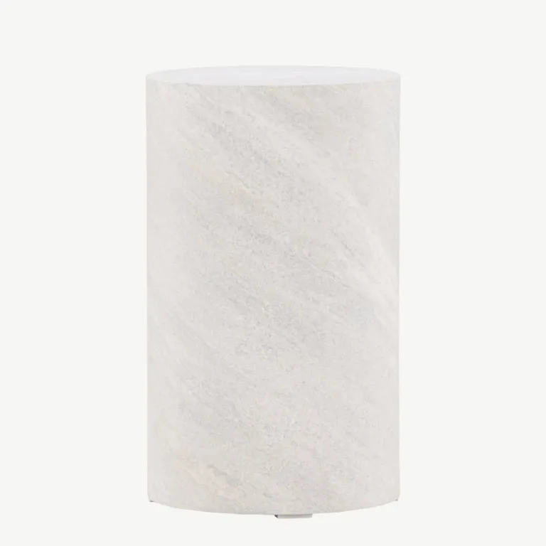 Hallist MDF-ist diivanilaud York, betooniefektiga (ø30 cm) - 61195-121