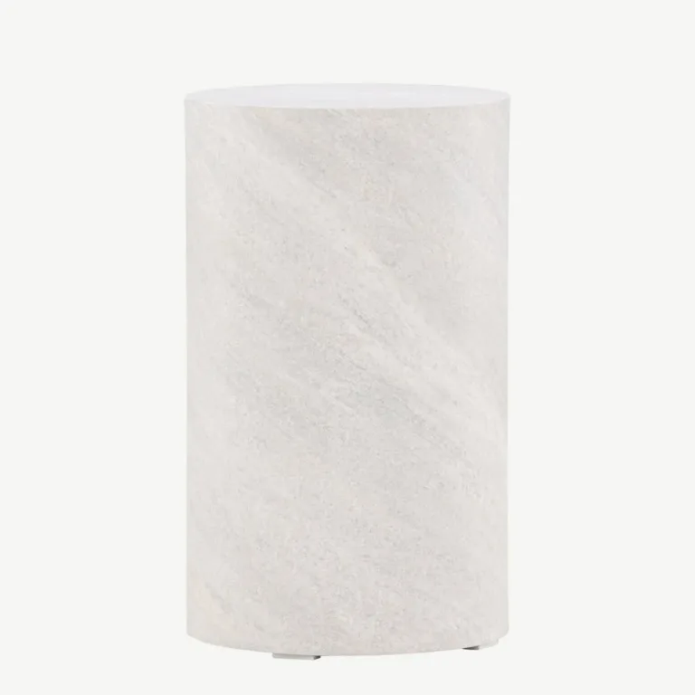 Hallist MDF-ist diivanilaud York, betooniefektiga (ø30 cm) - 61195-121