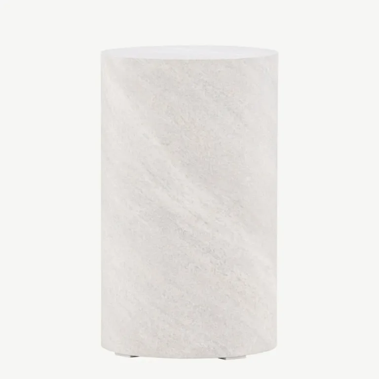 Hallist MDF-ist diivanilaud York, betooniefektiga (ø30 cm) - 61195-121
