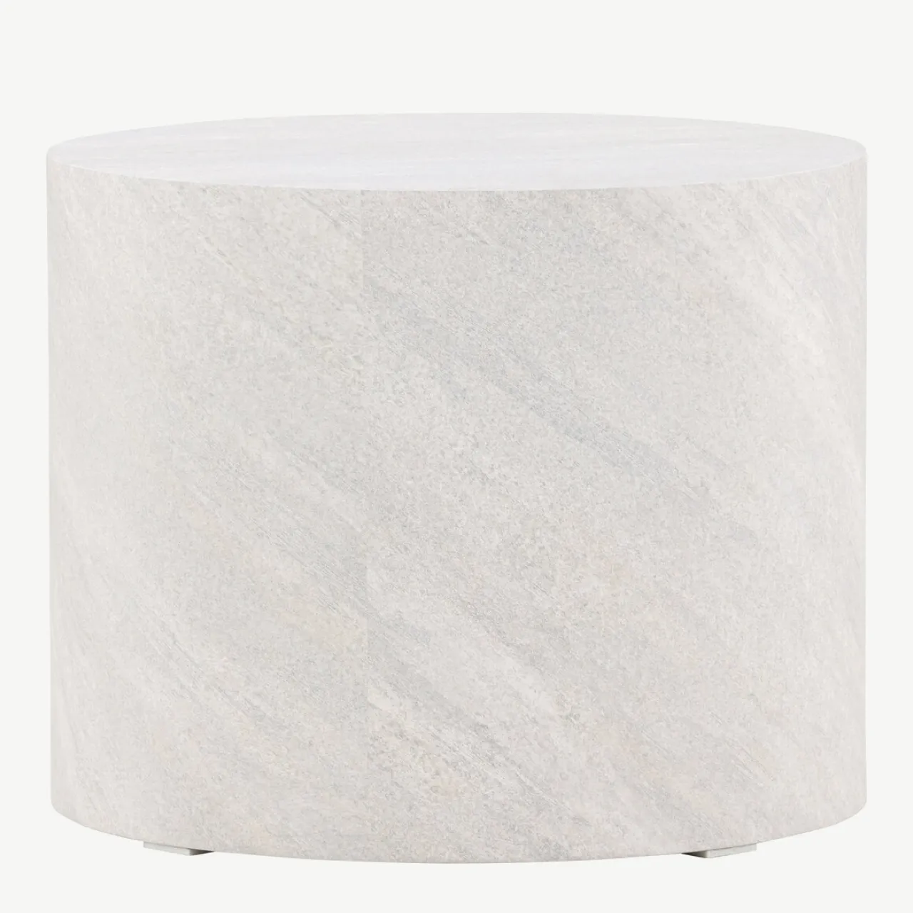 Ümmargune hall MDF-diivanilaud York, betooniefekt, ø50 cm - 61195-222