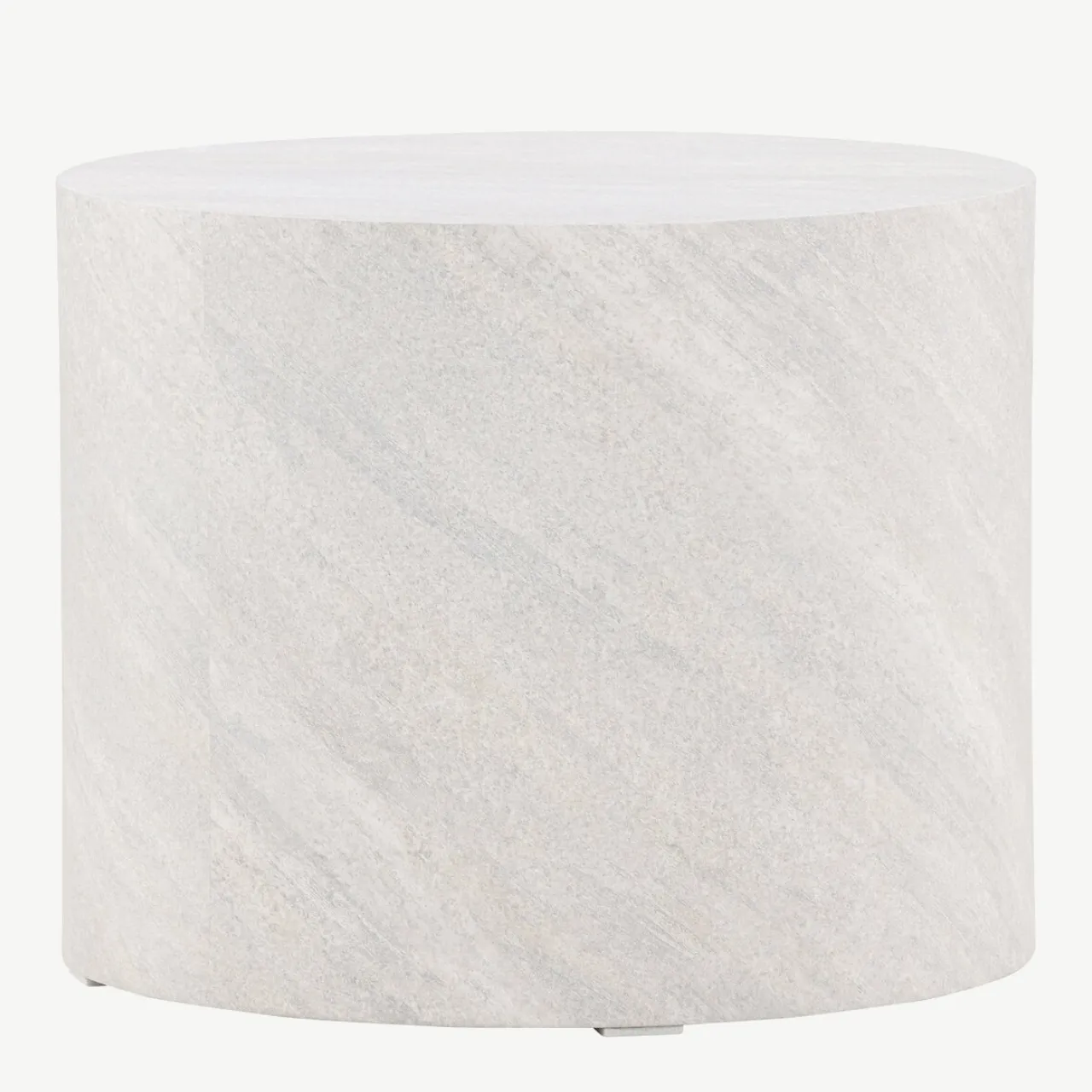 Ümmargune hall MDF-diivanilaud York, betooniefekt, ø50 cm - 61195-222