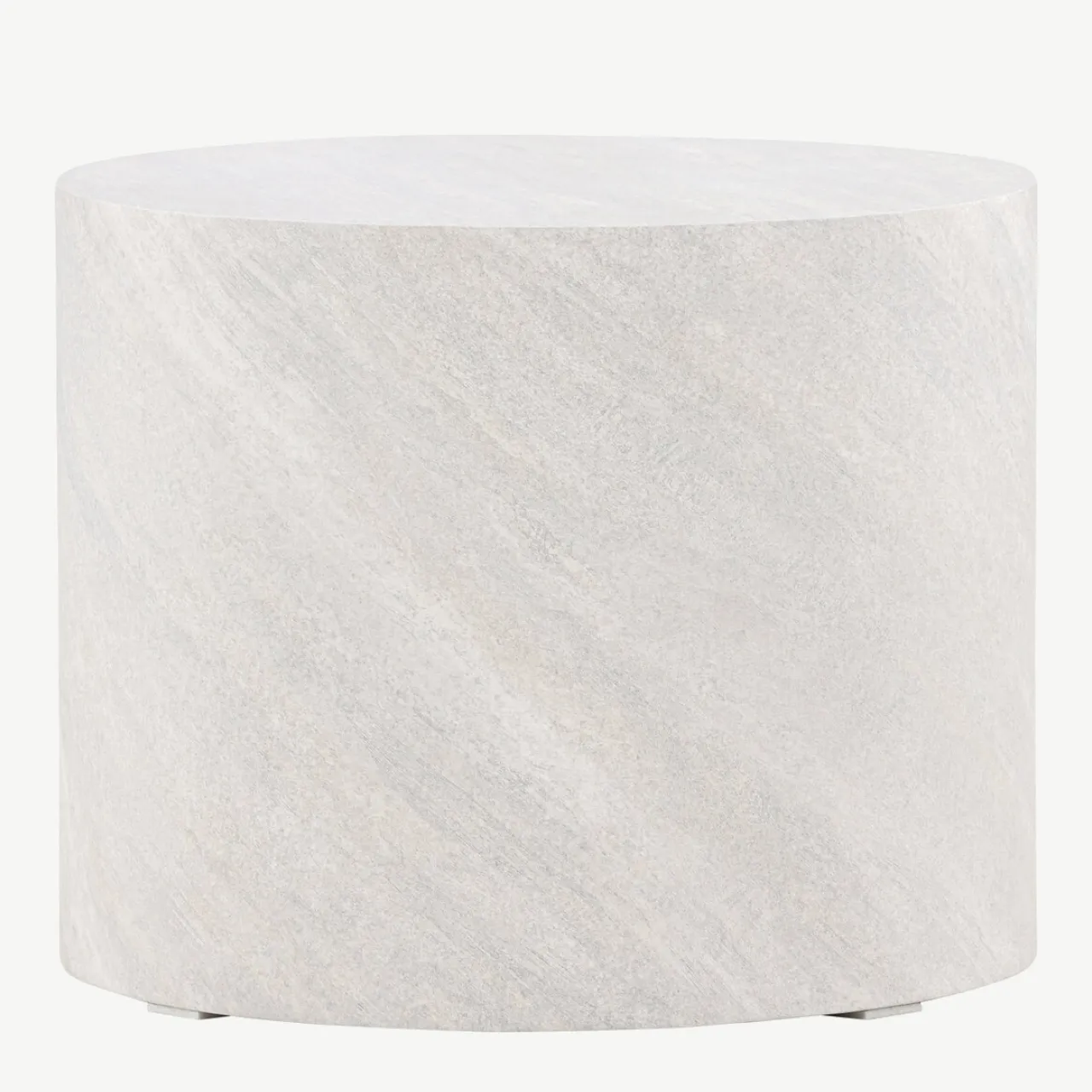 Ümmargune hall MDF-diivanilaud York, betooniefekt, ø50 cm - 61195-222