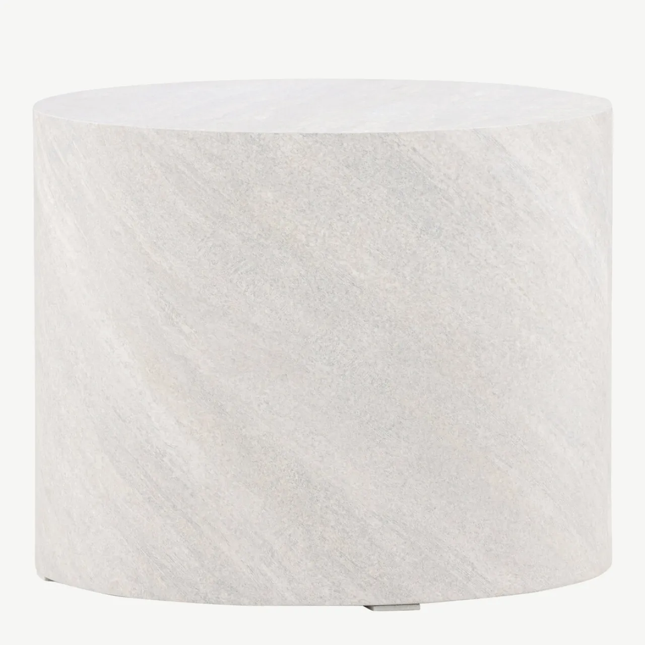 Ümmargune hall MDF-diivanilaud York, betooniefekt, ø50 cm - 61195-222