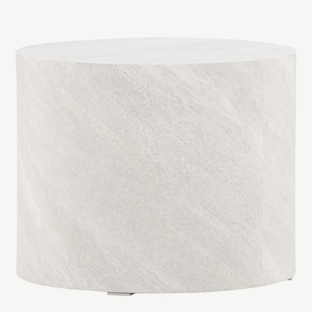 Ümmargune hall MDF-diivanilaud York, betooniefekt, ø50 cm - 61195-222