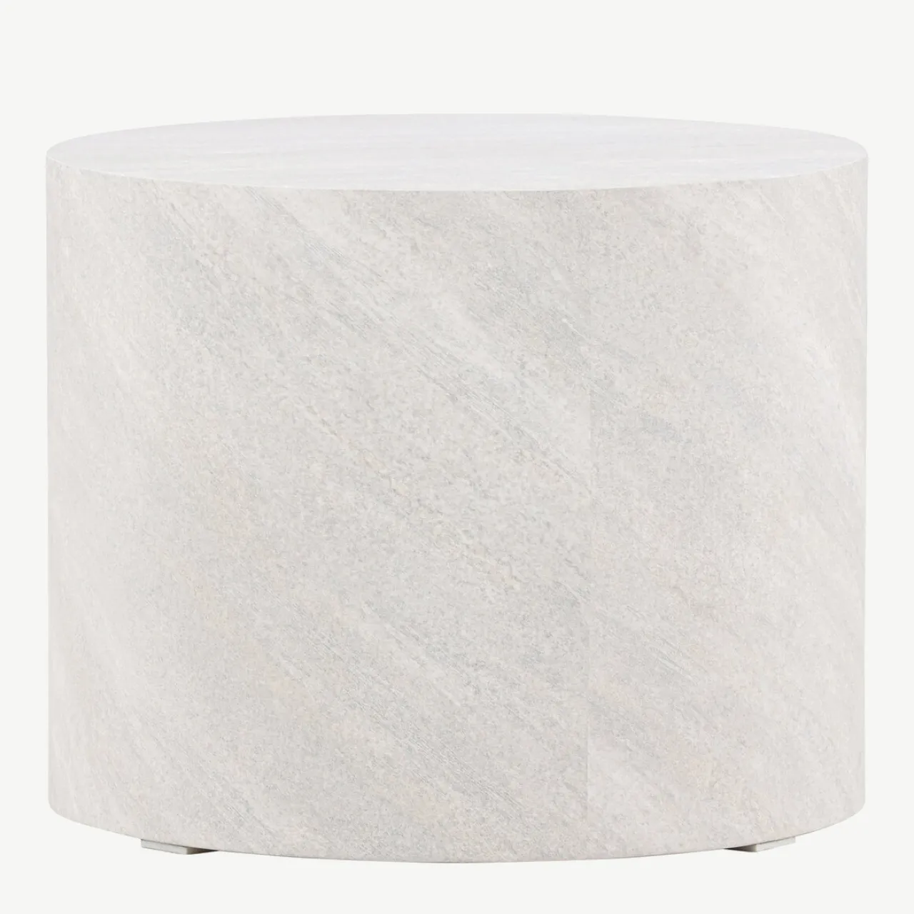 Ümmargune hall MDF-diivanilaud York, betooniefekt, ø50 cm - 61195-222