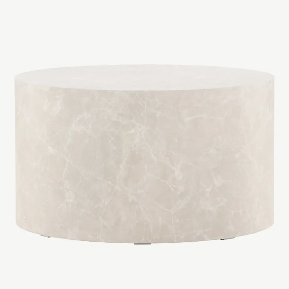 Beež ümmargune diivanilaud York, MDF, ø80 cm, 61196-102 – 3