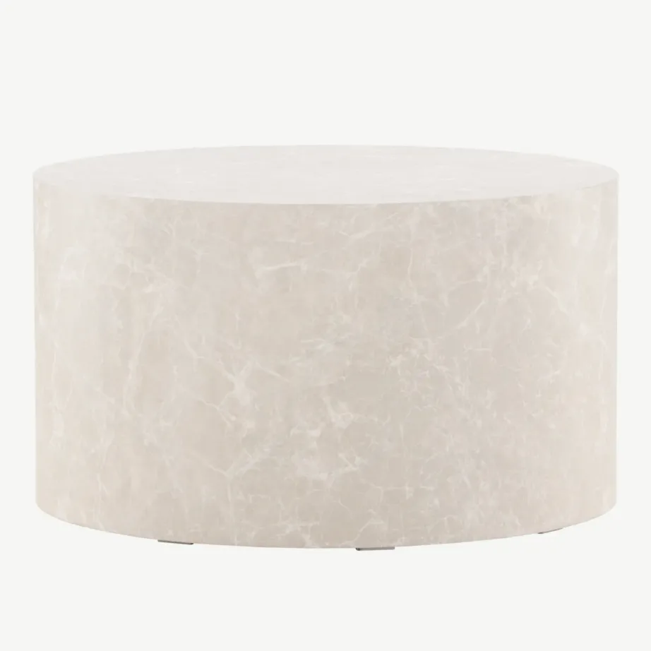 Beež ümmargune diivanilaud York, MDF, ø80 cm, 61196-102 – 4