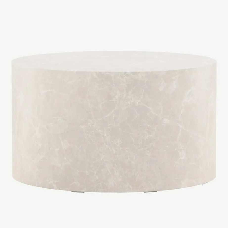 Beež ümmargune diivanilaud York, MDF, ø80 cm, 61196-102 – 5