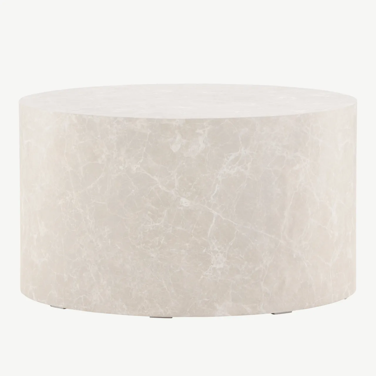 Beež ümmargune diivanilaud York, MDF, ø80 cm - 61196-102