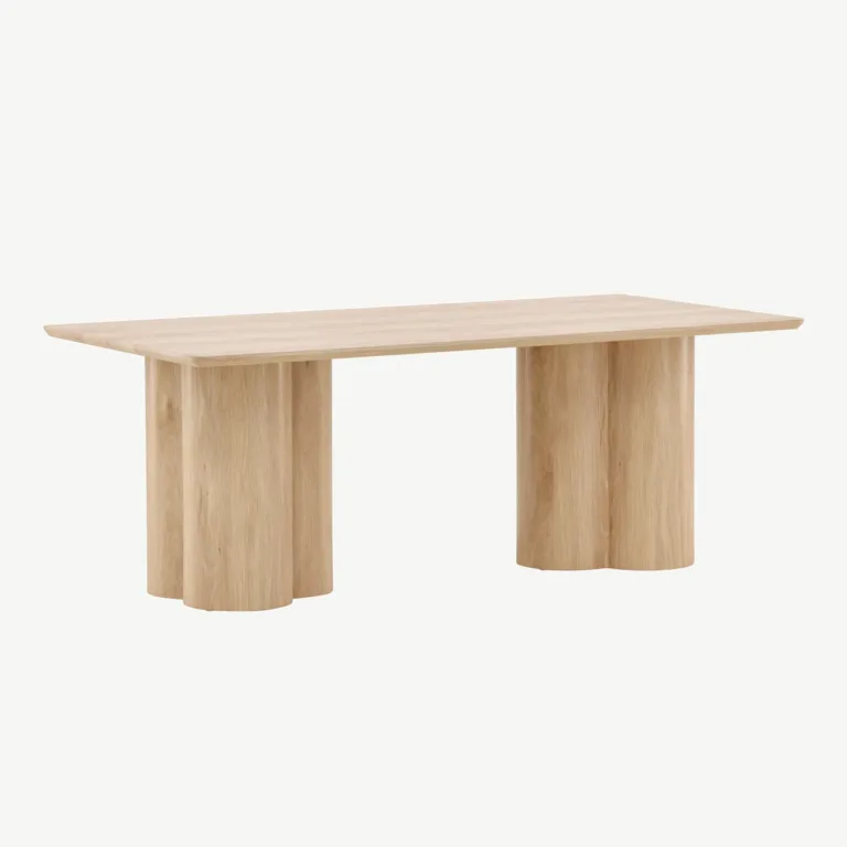 Skandinaavia stiilis diivanilaud Olivia, naturaalne MDF, 120x60 cm - 61197-130
