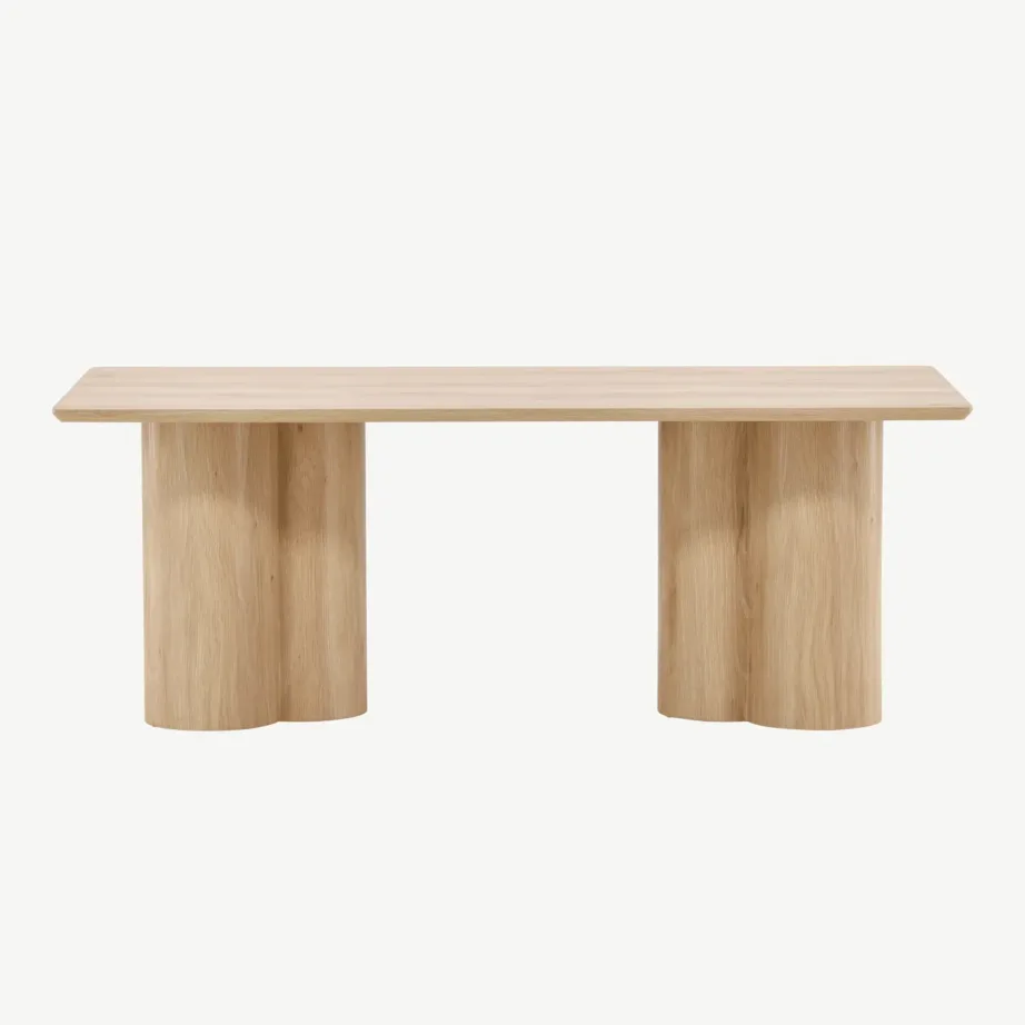 Skandinaavia stiilis diivanilaud Olivia, naturaalne MDF, 120×60 cm, 61197-130 – 4