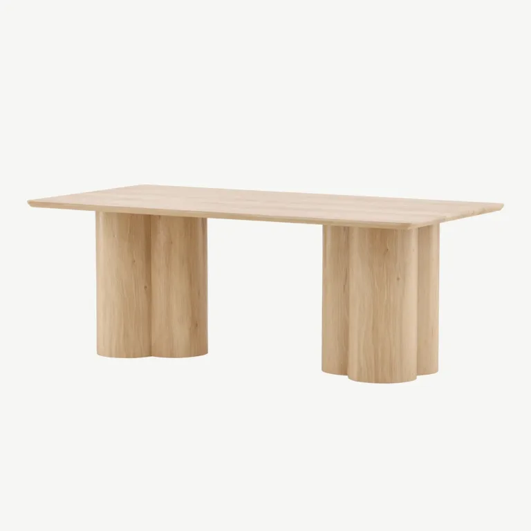Skandinaavia stiilis diivanilaud Olivia, naturaalne MDF, 120x60 cm - 61197-130