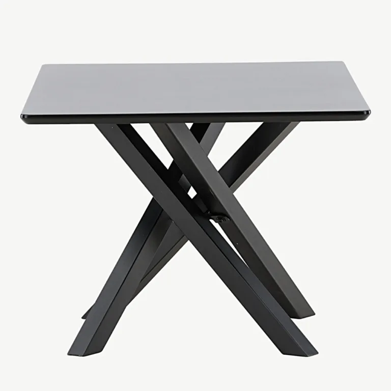 Mustast MDF-ist valmistatud diivanilaud Piazza, 60 × 100 cm - 61198-100