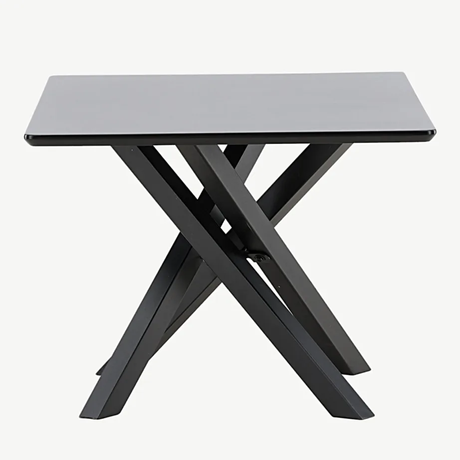 Mustast MDF-ist valmistatud diivanilaud Piazza, 60 × 100 cm, 61198-100 – 2