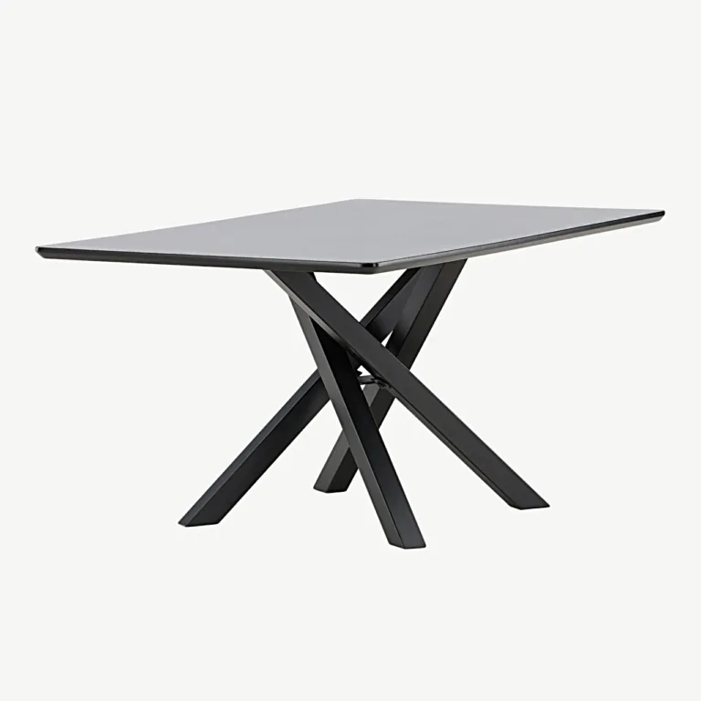 Mustast MDF-ist valmistatud diivanilaud Piazza, 60 × 100 cm - 61198-100