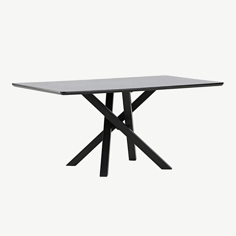 Mustast MDF-ist valmistatud diivanilaud Piazza, 60 × 100 cm - 61198-100