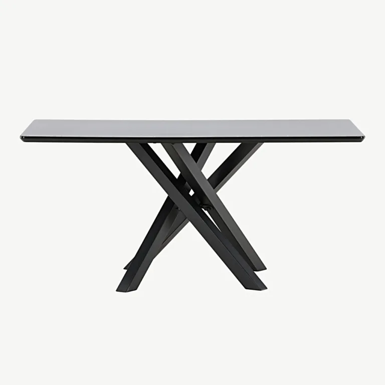 Mustast MDF-ist valmistatud diivanilaud Piazza, 60 × 100 cm - 61198-100