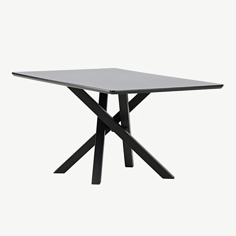 Mustast MDF-ist valmistatud diivanilaud Piazza, 60 × 100 cm - 61198-100