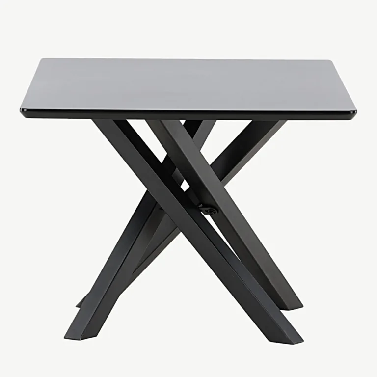 Mustast MDF-ist valmistatud diivanilaud Piazza, 60 × 100 cm - 61198-100