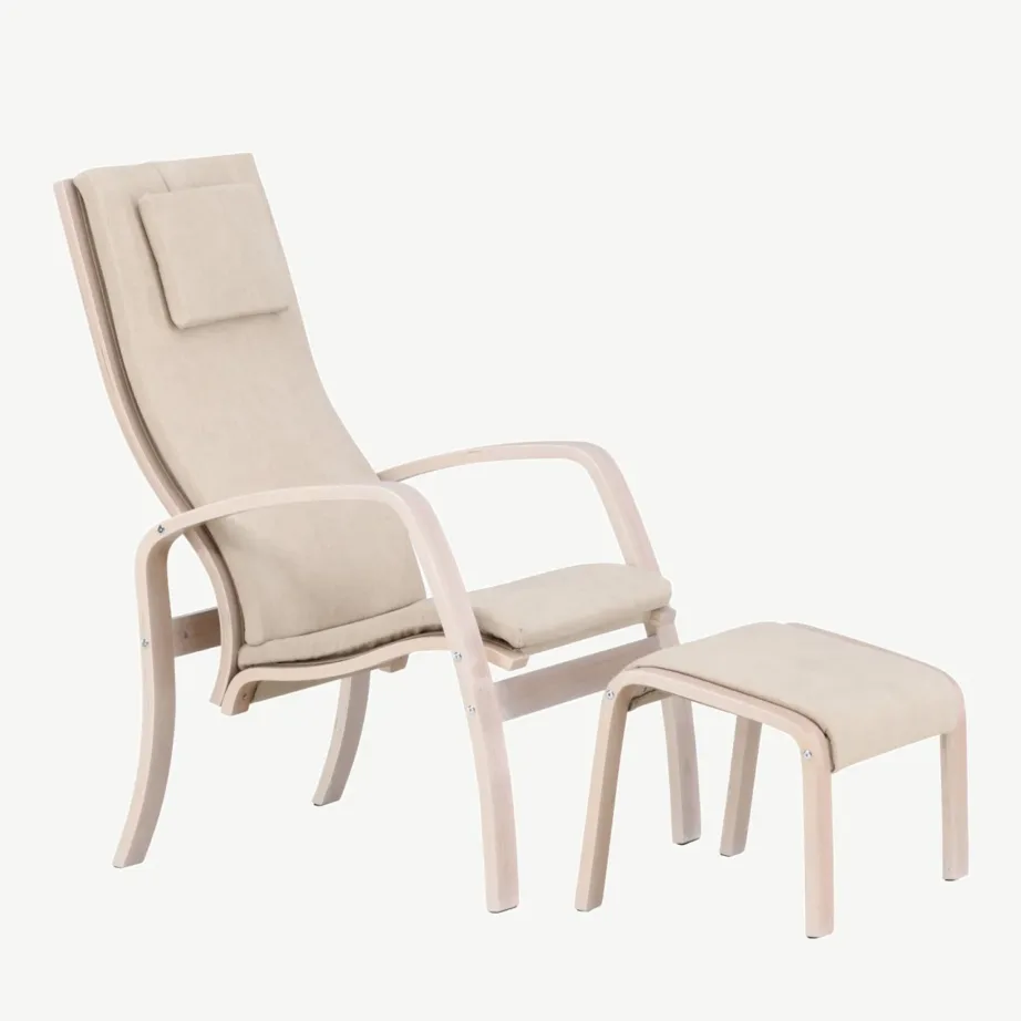 Grötö tugitool jalatoega, helehalli polüestriga, valgeks peitsitud vineer, 61200-106 – 3