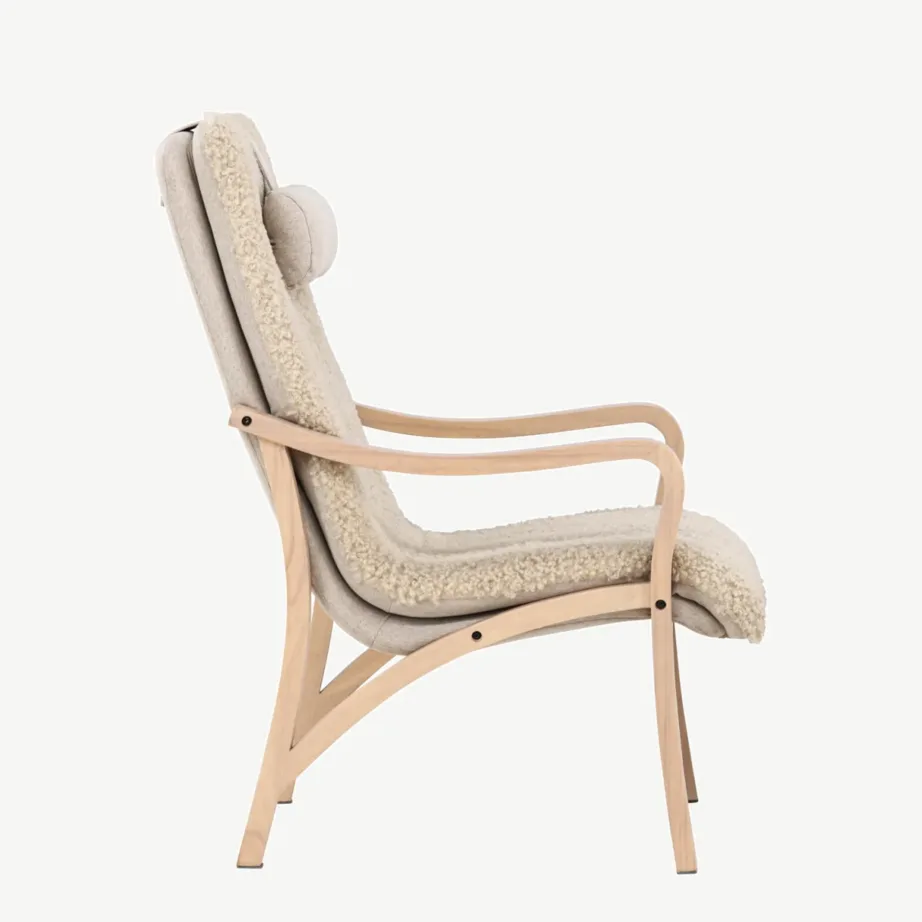 Fårö tugitool jalatoega, vineerraam, pruun polüesterkangas, 61201-103 – 2