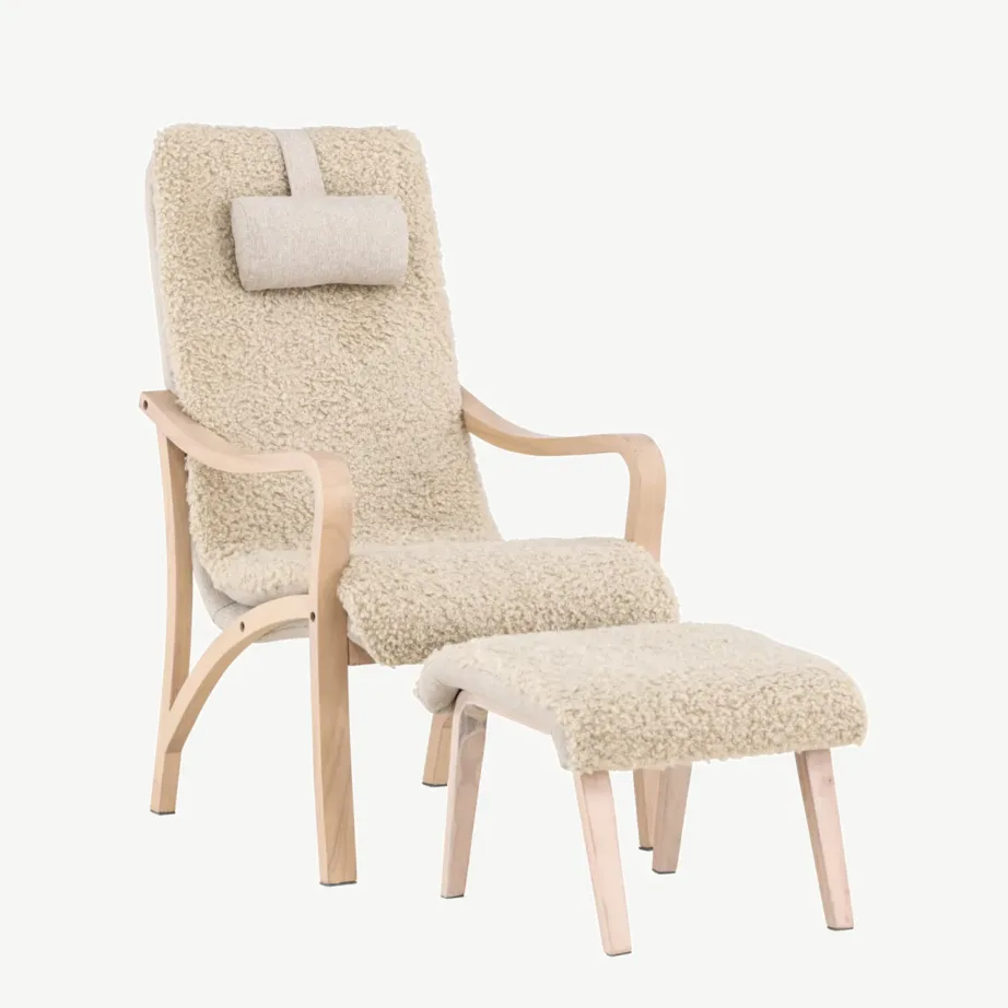 Fårö tugitool jalatoega, vineerraam, pruun polüesterkangas, 61201-103 – 3