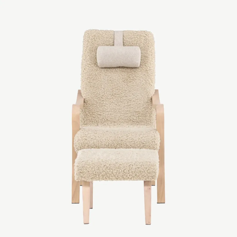 Fårö tugitool jalatoega, vineerraam, pruun polüesterkangas, 61201-103 – 4