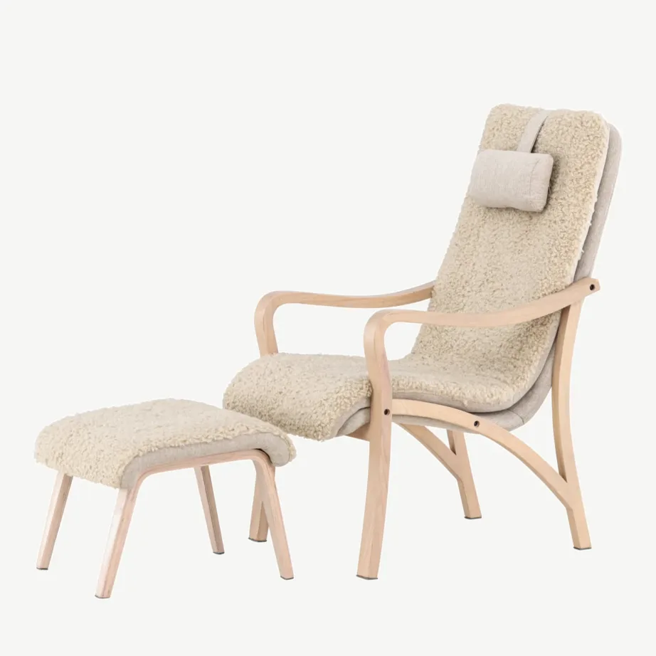 Fårö tugitool jalatoega, vineerraam, pruun polüesterkangas, 61201-103 – 6