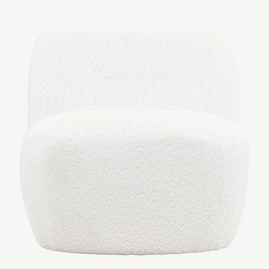 Mahla lounge-tugitool valges bukleekangast, Omaha sari, 61202-101 – 4