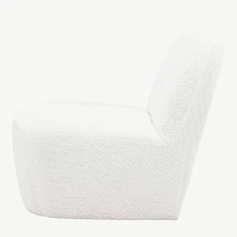 Mahla lounge-tugitool valges bukleekangast, Omaha sari - 61202-101