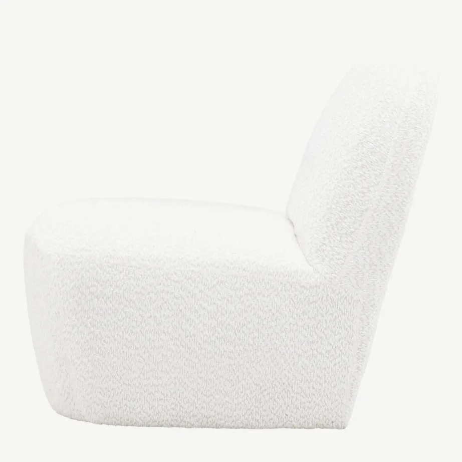 Mahla lounge-tugitool valges bukleekangast, Omaha sari, 61202-101 – 7