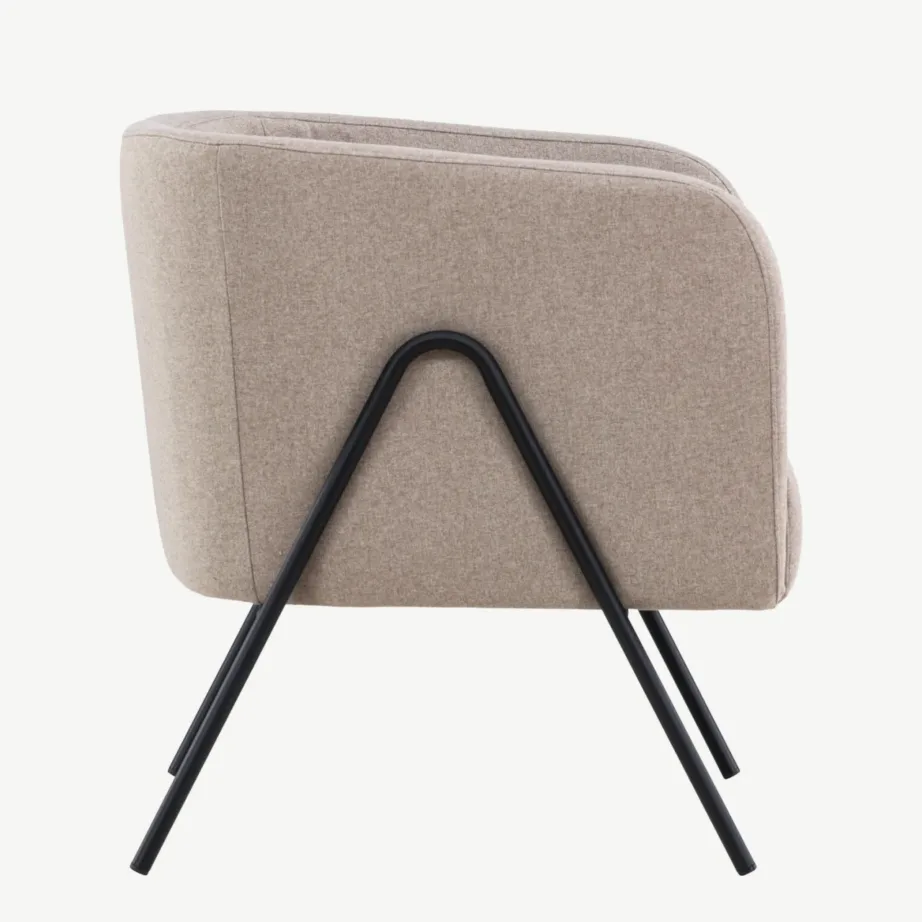 Beež metalljalgadega tugitool Rika kollektsioonist, 61206-102 – 2