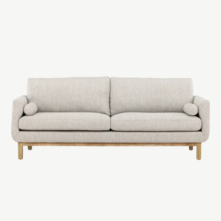 Beež 3-kohaline diivan Olympos, polüesterkangas, kummipuidust jalad, 61208-102 – 4