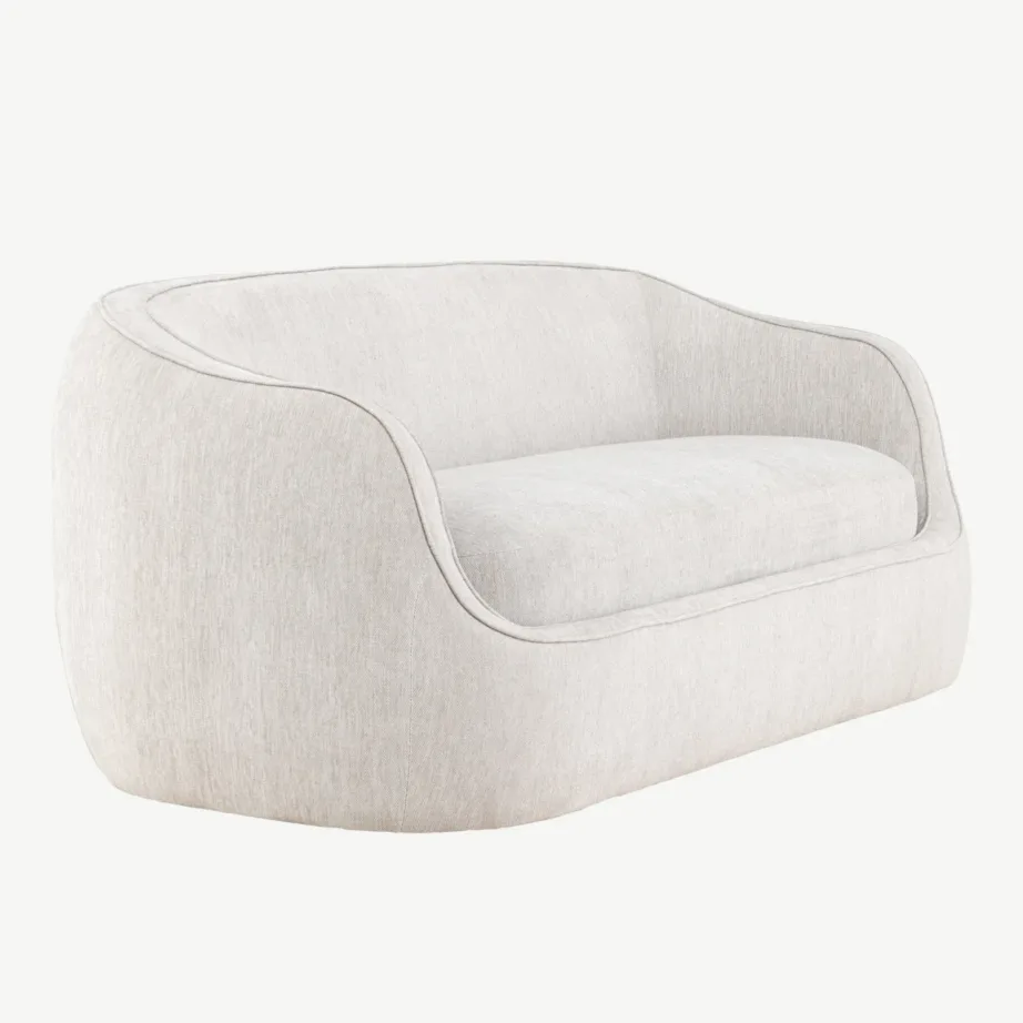 Helehall 3-kohaline diivan Elio, ümar kuju, polüester, 61209-106 – 3