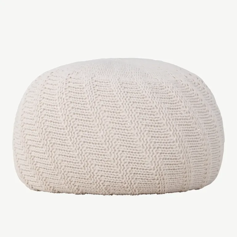 Ümmargune murdvalge kootud tumb Ted, ø45 cm, polüestrist - 61211-112