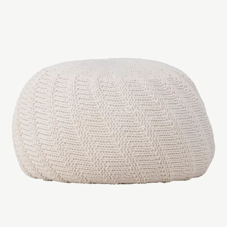 Ümmargune murdvalge kootud tumb Ted, ø45 cm, polüestrist - 61211-112