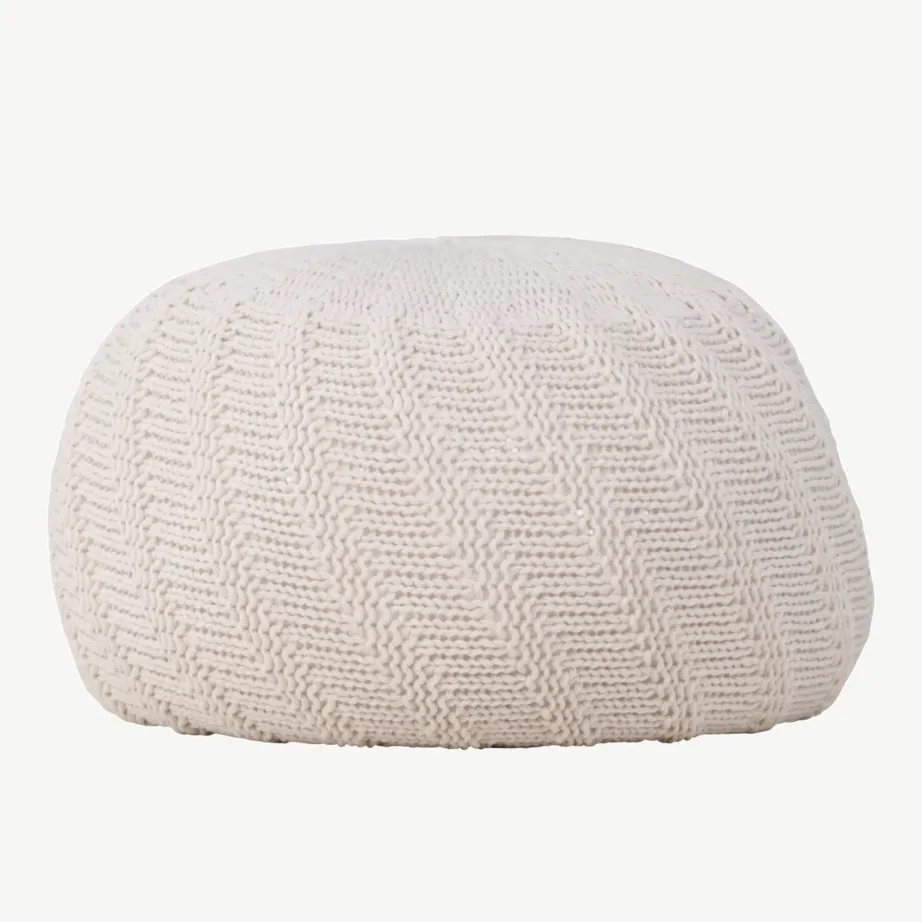 Ümmargune murdvalge kootud tumb Ted, ø45 cm, polüestrist, 61211-112 – 3