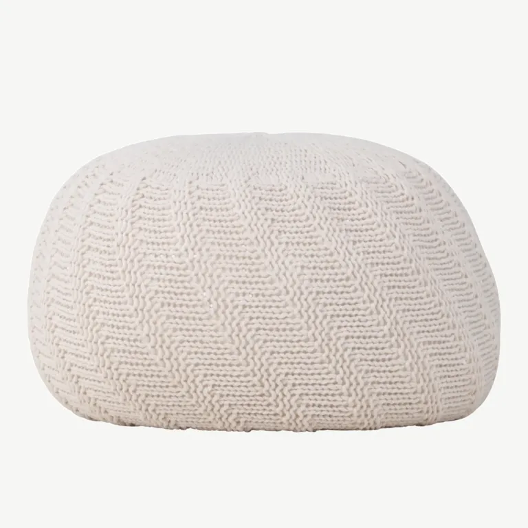 Ümmargune murdvalge kootud tumb Ted, ø45 cm, polüestrist - 61211-112