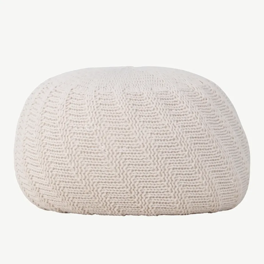 Ümmargune murdvalge kootud tumb Ted, ø45 cm, polüestrist, 61211-112 – 4