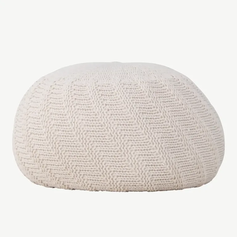 Ümmargune murdvalge kootud tumb Ted, ø45 cm, polüestrist - 61211-112