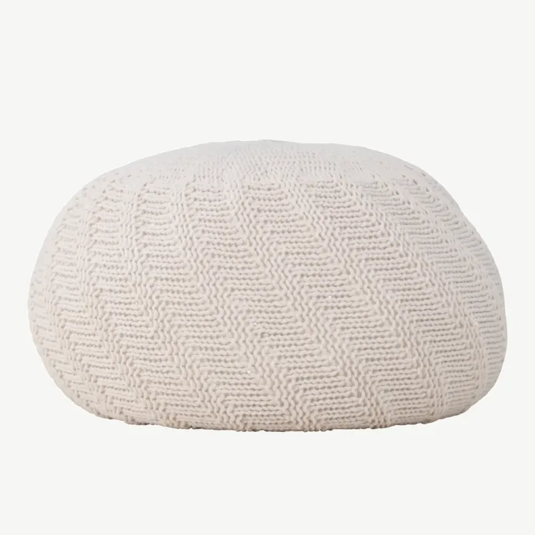 Ümmargune murdvalge kootud tumb Ted, ø45 cm, polüestrist - 61211-112