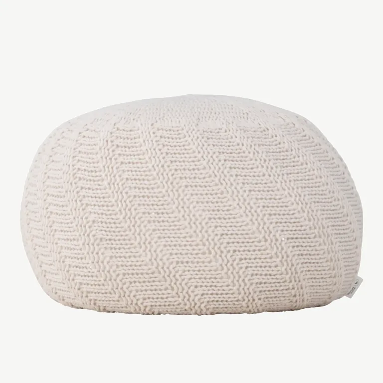 Ümmargune murdvalge kootud tumb Ted, ø45 cm, polüestrist - 61211-112