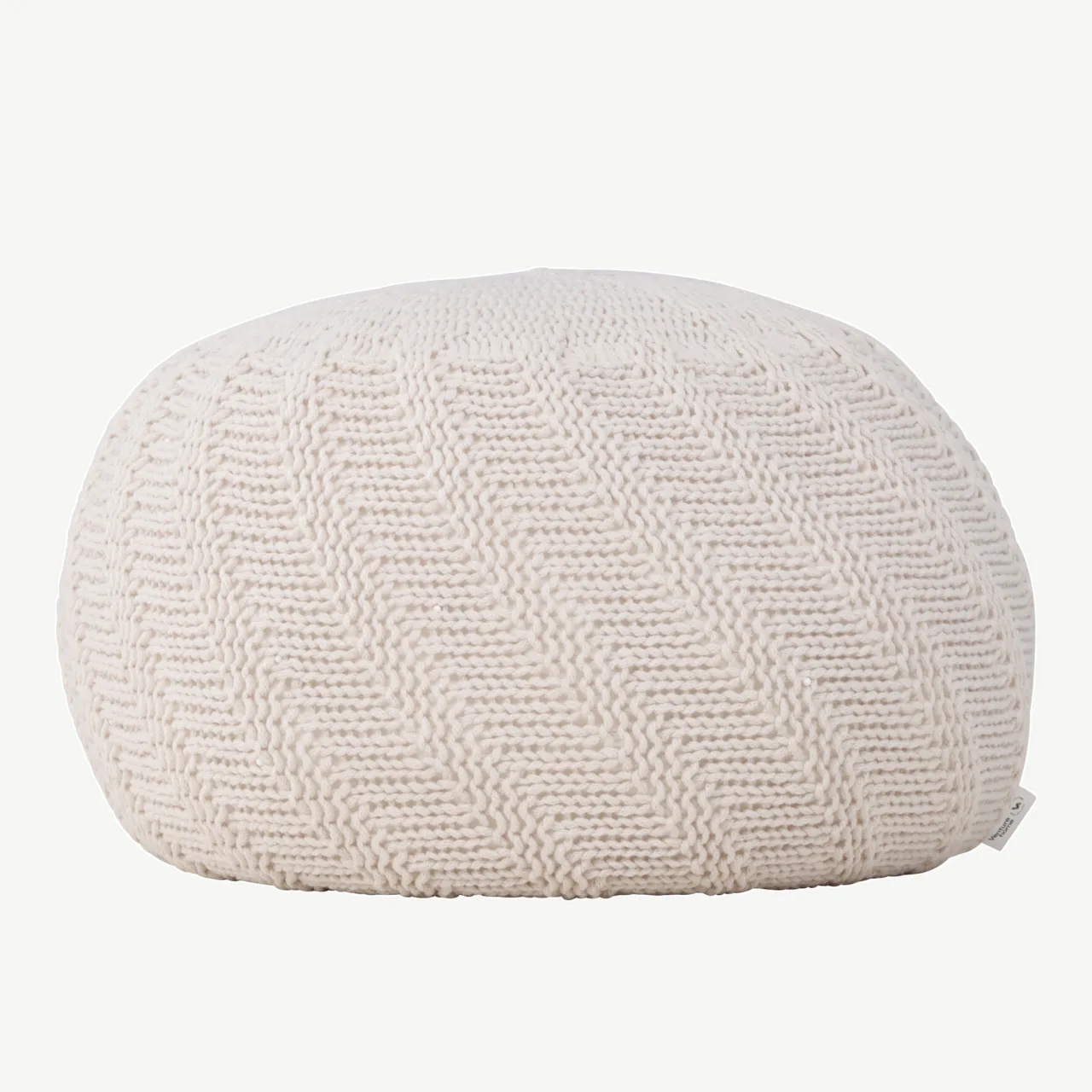 Ümmargune murdvalge kootud tumb Ted, ø45 cm, polüestrist - 61211-112