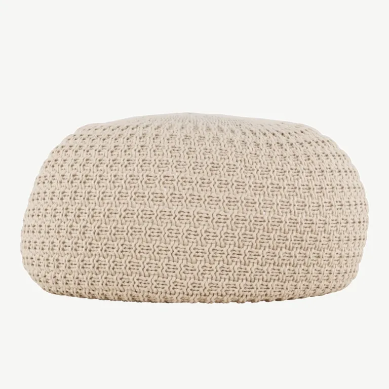 Beež kootud tumbatool Sam, ø60 cm - 61214-102