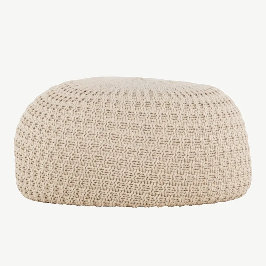 Beež kootud tumbatool Sam, ø60 cm, 61214-102 – 5