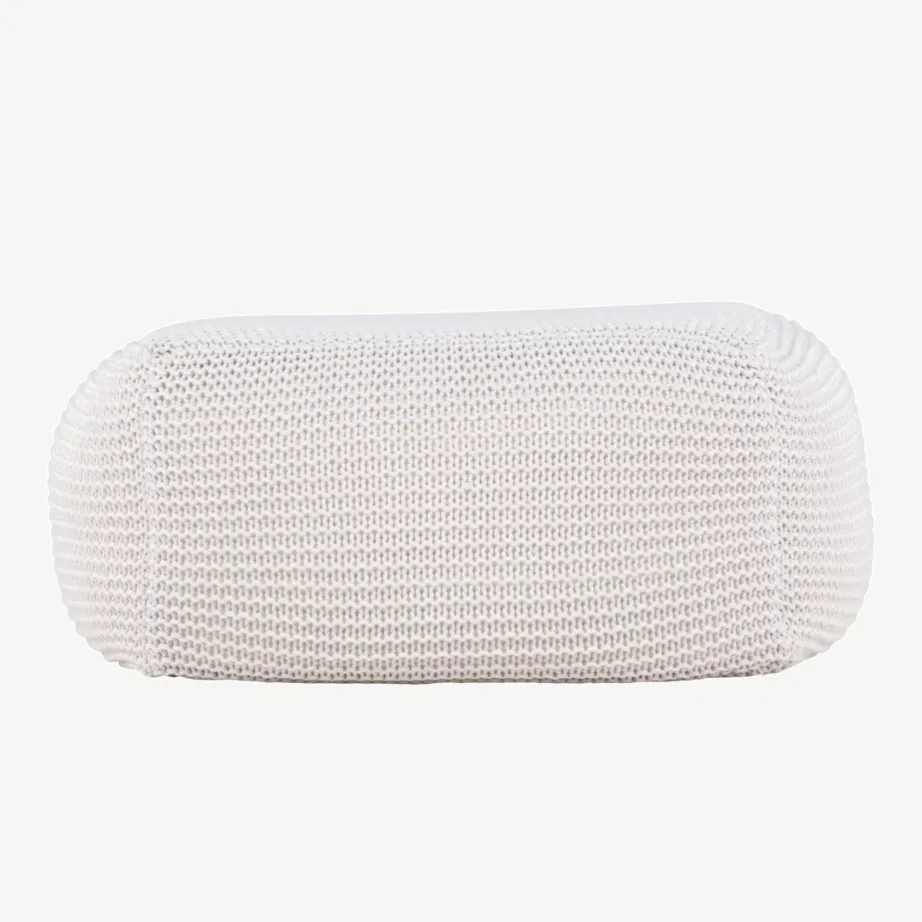 Kreemikas kootud polüesterpuff Luca (60 × 60 cm), 61215-112 – 4