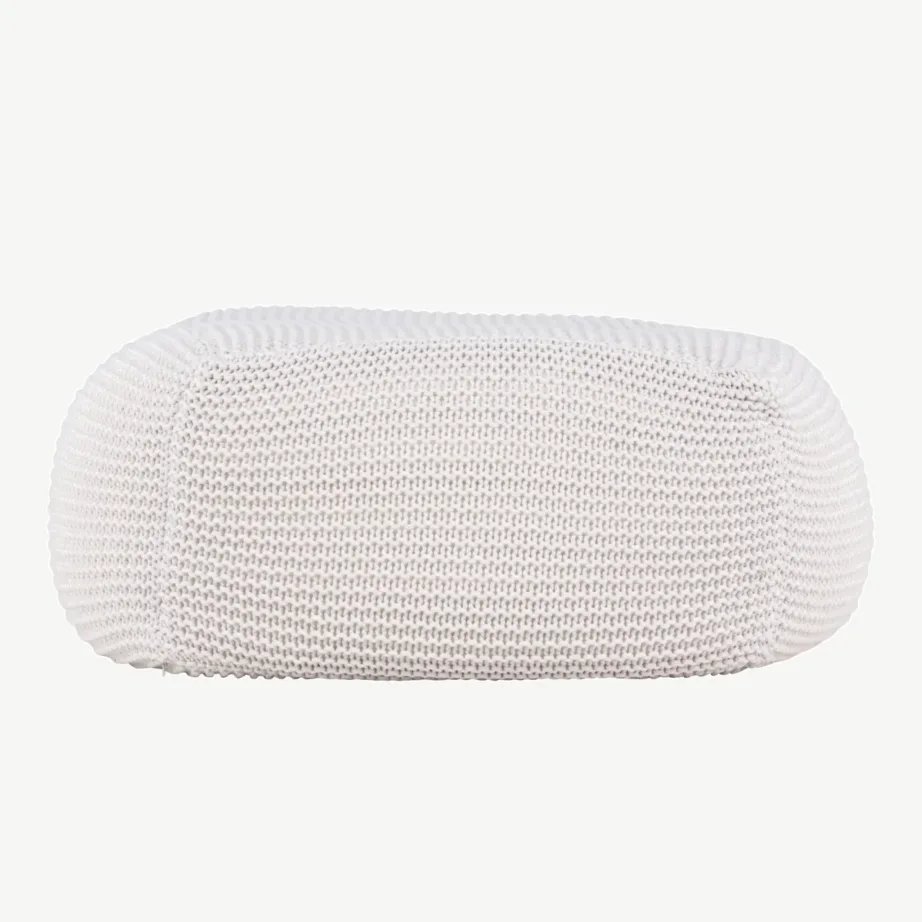 Kreemikas kootud polüesterpuff Luca (60 × 60 cm), 61215-112 – 7