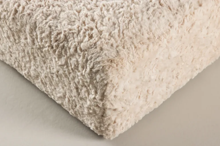 Beežist buklee-kangast ottoman Frankie, 100×100 cm, FSC® sertifikaadiga - 61229-102